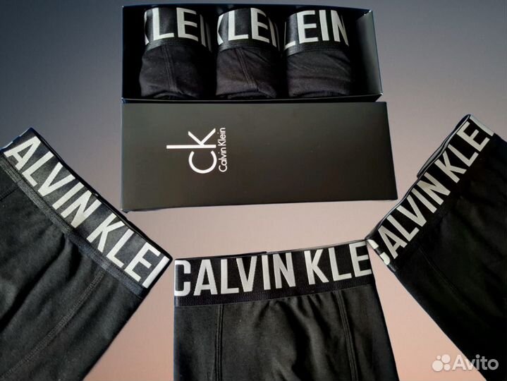 Трусы мужские боксеры Calvin Klein набор 3шт