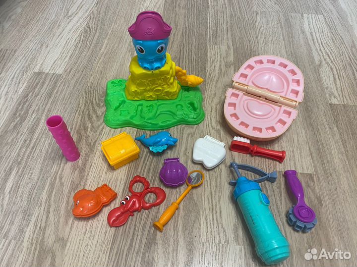 Набор для лепки Play doh (зубастик, осьминог)