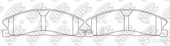 Колодки тормозные дисковые перед PN0623 NiBK