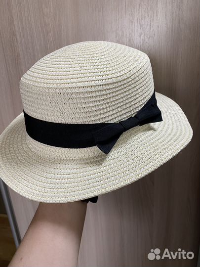 Шляпа женская пляжная канотье