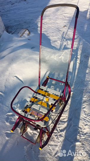 Детские санки с колесами