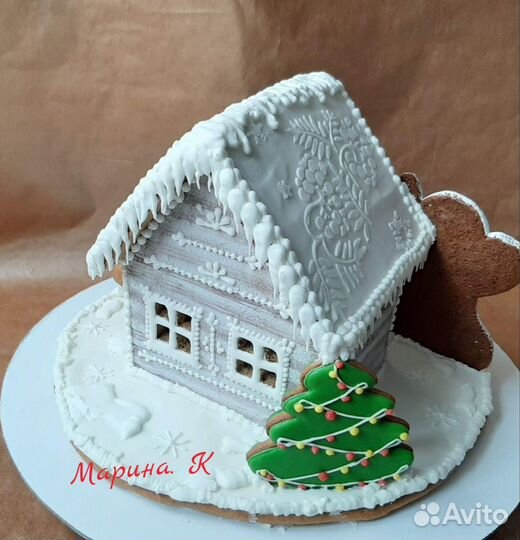 Пряничный домик, пряники новогодние
