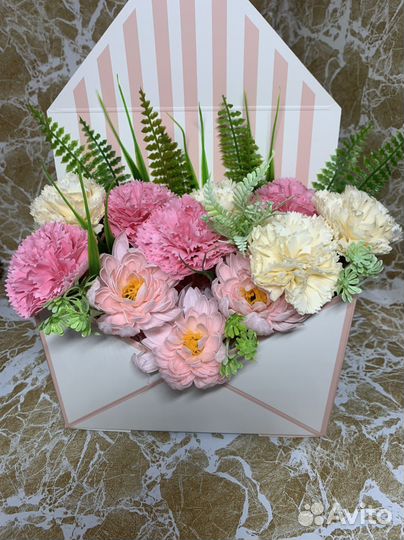 Букет из мыльных цветов