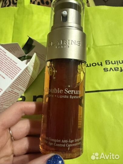 Сыворотка для лица clarins double serum новая