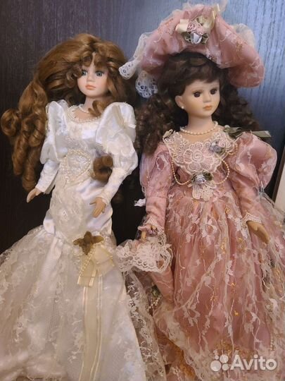 Кукла фарфоровая большая