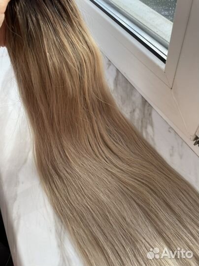Волосы для наращивания 65 см бу омбре