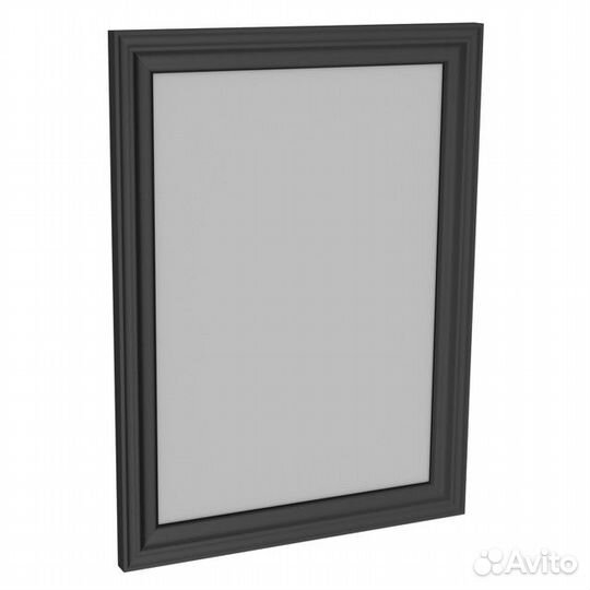 Зеркало навесное в раме Кантри 520х24х700мм черный