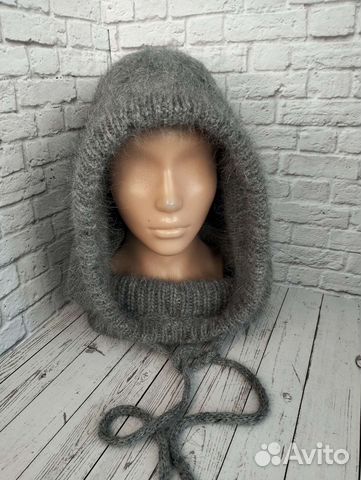 Капор капюшон снуд пух норки