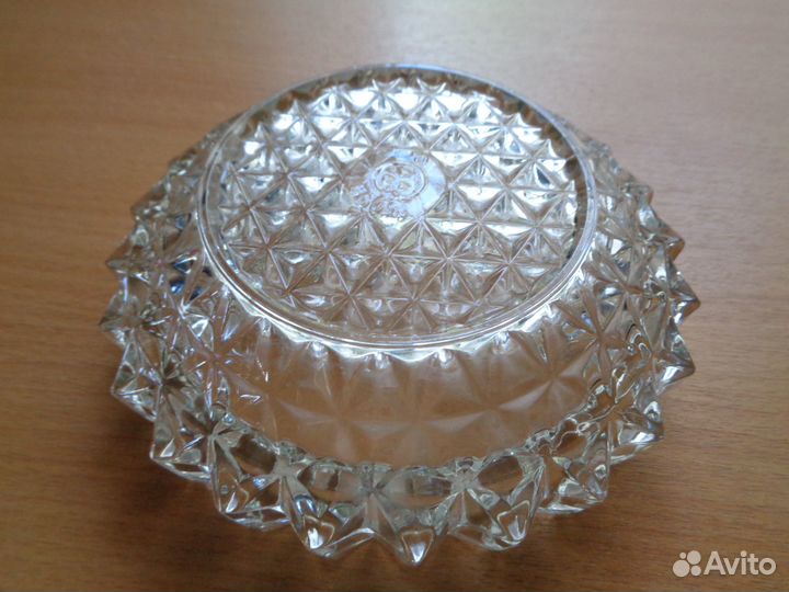 Хрустальная пепельница СССР с клеймом