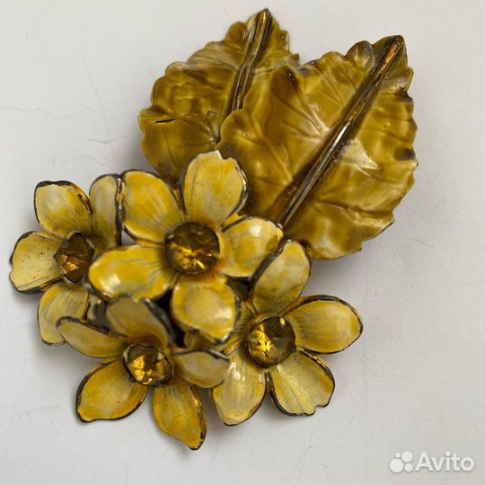 Винтажная брошь Sandor sterling серебро