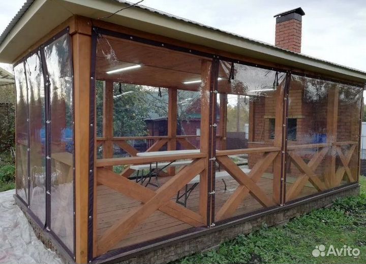 Мягкие окна пвх для беседок и веранд