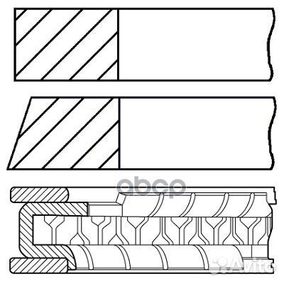Комплект поршневых колец 0814420000 Goetze