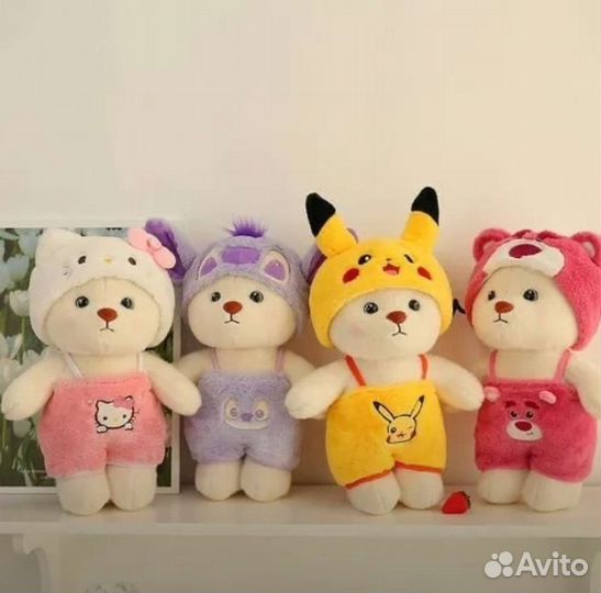 Мишки в пижамах 40см и 30см