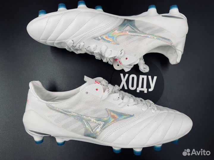 Бутсы mizuno morelia neo white