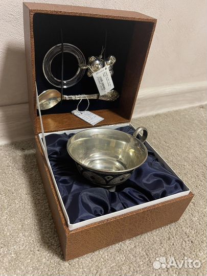 Серебряный набор на рождение ребенка