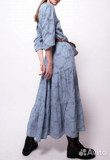 Pinko брендовое джинсовое платье р.46-48