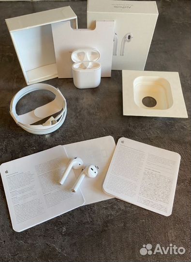 Беспроводные наушники apple airpods 2