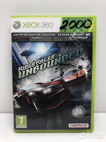 Диск Ridge racer Unbounded на Xbox 360