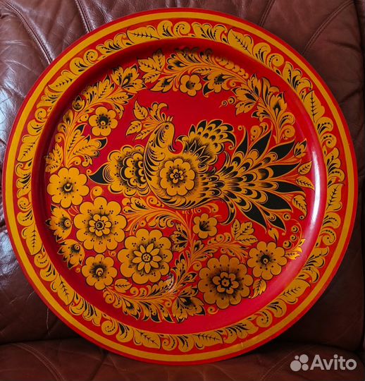 Тарелка-панно. Хохлома