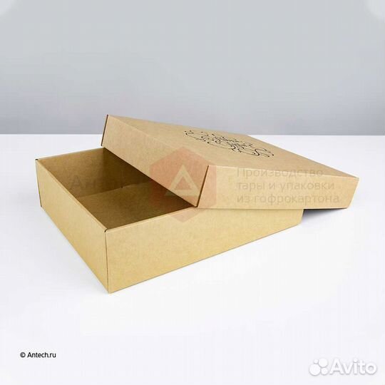 Новогодняя коробка крышка-дно 275*215*90 мгк Т24