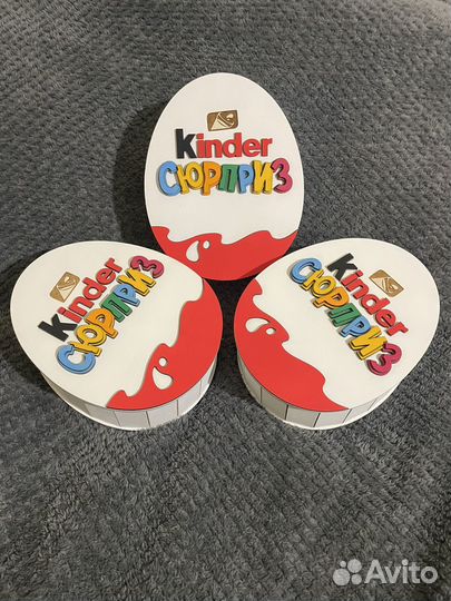 Подарочная коробка Kinder сюрприз из дерева