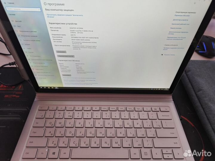 Microsoft surface book i7, GTX 965M 2GB,8GB