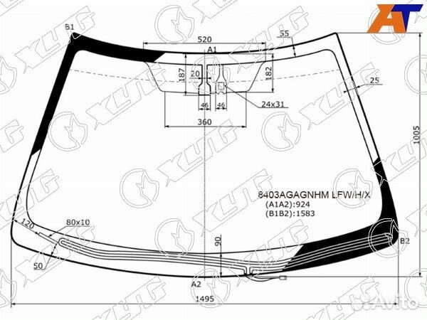 Стекло лобовое toyota camry europe/russia 50/55