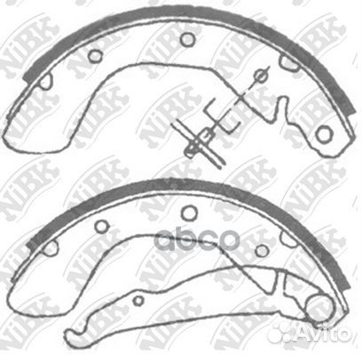 Колодки тормозные барабанные FN11622 NiBK
