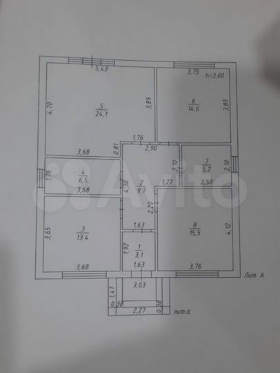 Дом 100 м² на участке 3 сот.