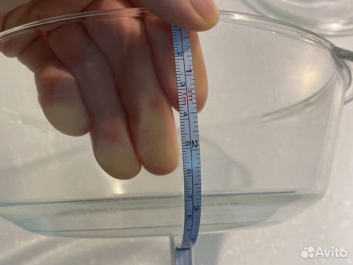 Прозрачное блюдо для запекания, диаметр 22 см