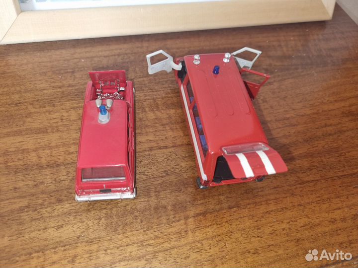 Модели СССР Раф 2203, Москвич 426 пожарный