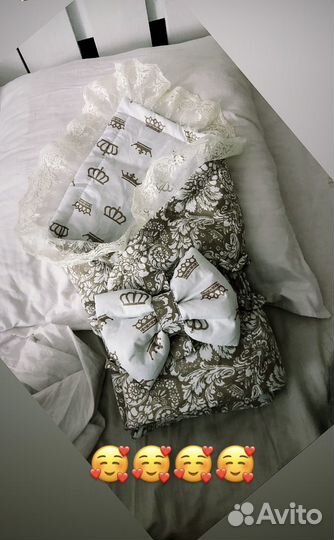 Бортики в детскую кроватку с одеялом бу