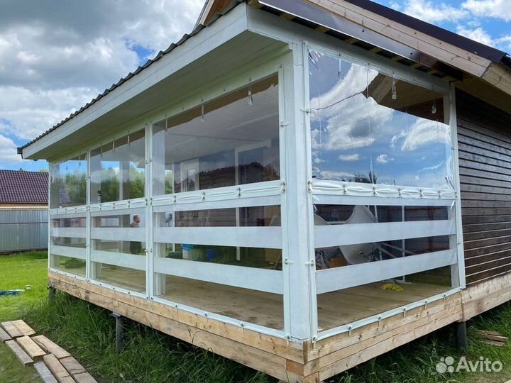 Мягкие окна для террасы