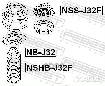 NB-J32 febest подшипник опоры переднего