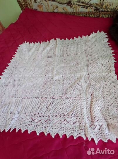 Шаль пуховая, паутинка, косынка, шарф