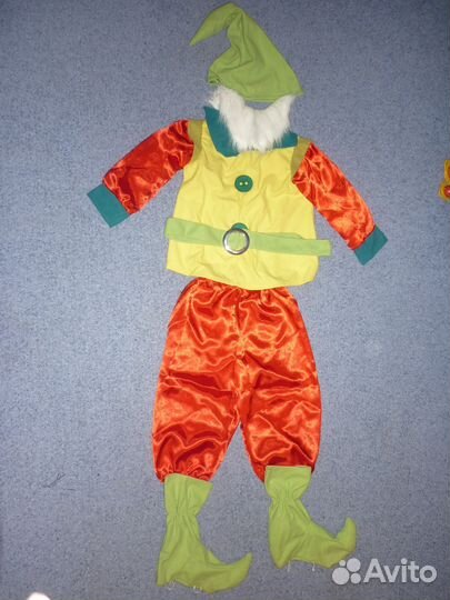 Прокат костюмов заяц, петрушка, гном, лев, мышка