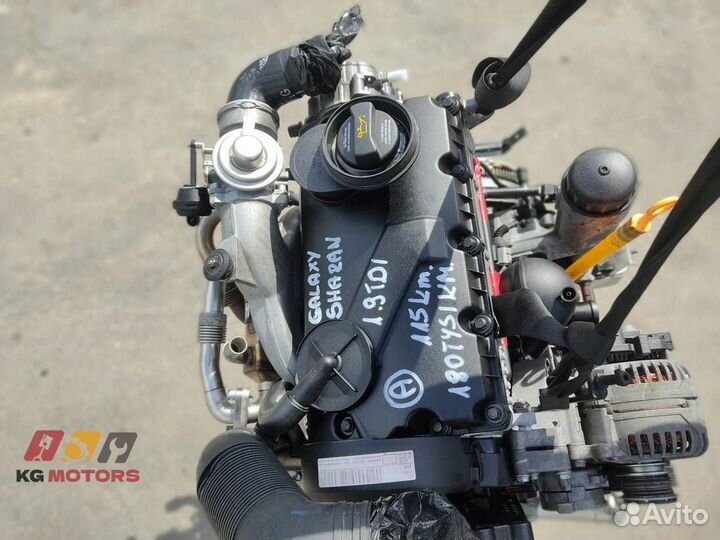 Двигатель AUY Volkswagen Sharan с навесным