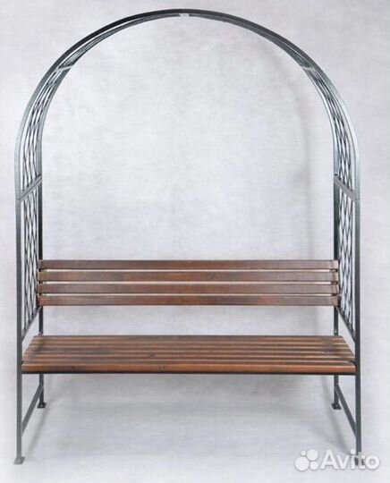 Скамейка Цветочная с аркой