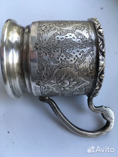 Подстаканники серебрянные 4 шт для кофе