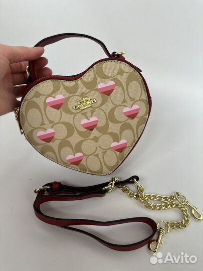 Сумка coach heart новая