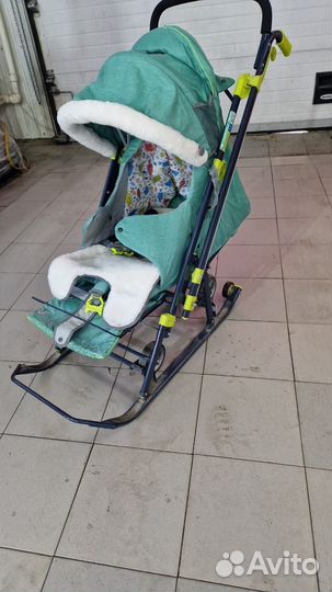Детские санки коляска ника 7 8