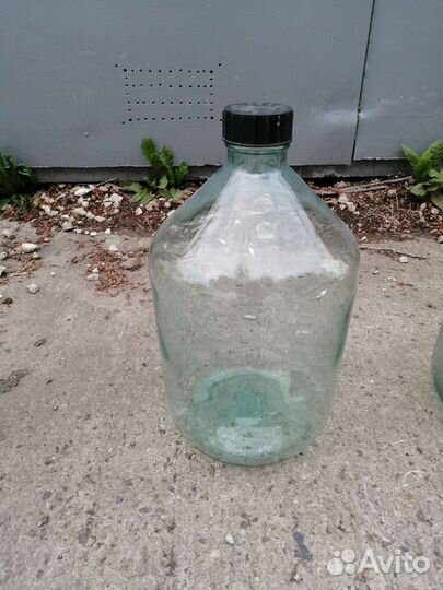 Бутыль 10 литров стеклянная
