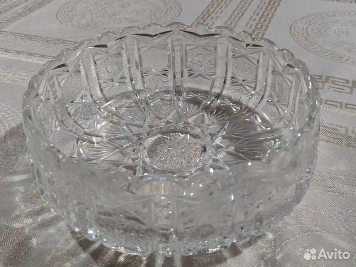 Ваза для фруктов СССР хрусталь
