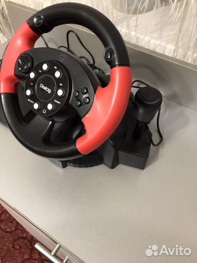 Игровой руль с педалями и коробкой передач