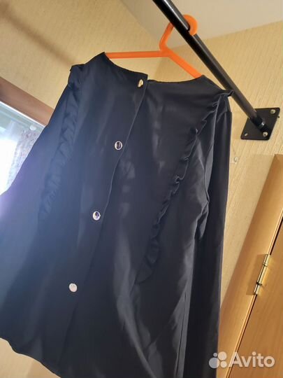 Блузка стильная черная