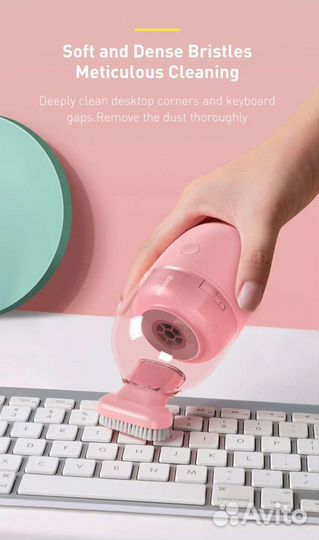 Baseus Беспроводной Пылесос Чёрный для крошек и пы