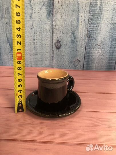 К.1733 Сервиз кофейный Глиняный 14 предметов