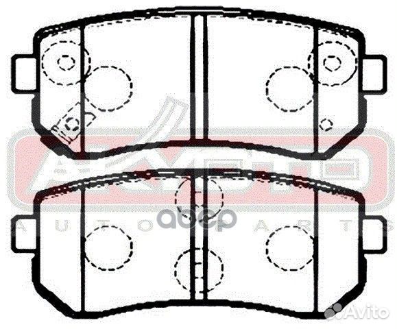 Колодки тормозные AKD0436 akyoto