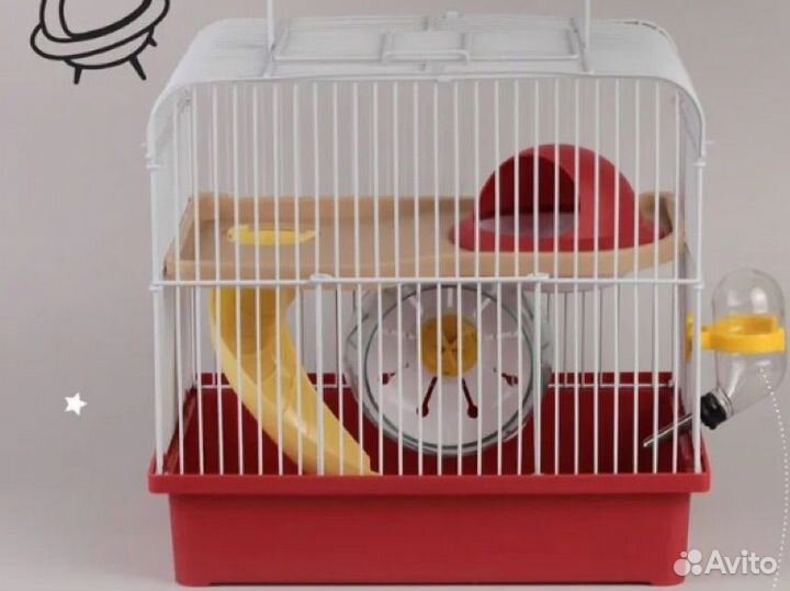 Клетка для хомяка со всем нужным