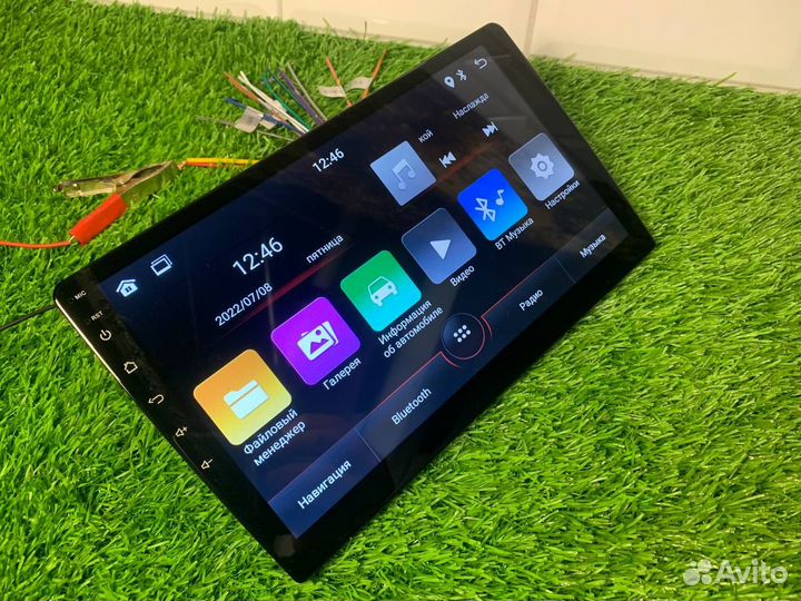 Магнитола Android 10.1дюйм Wi-fi GPS 4ядра 1х16Gb